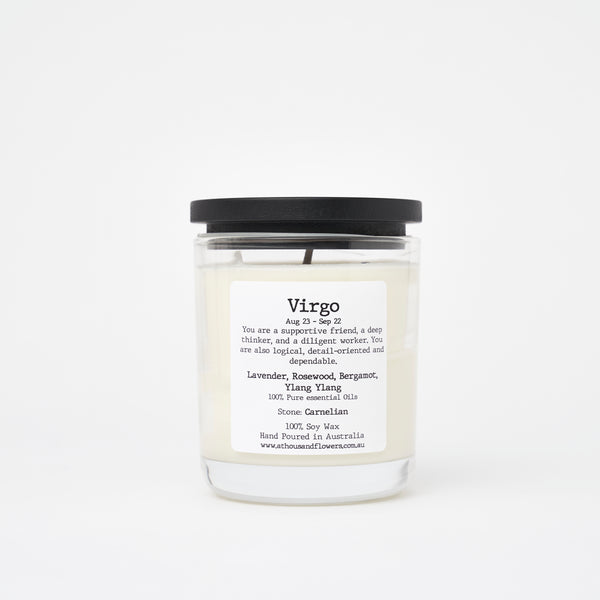 Virgo Crystal Candle