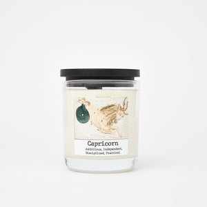 Capricorn Crystal Candle