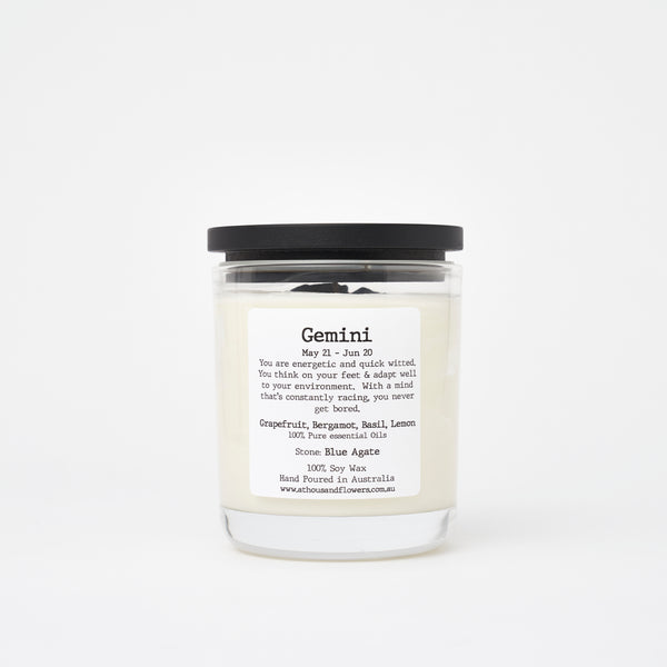 Gemini Crystal Candle