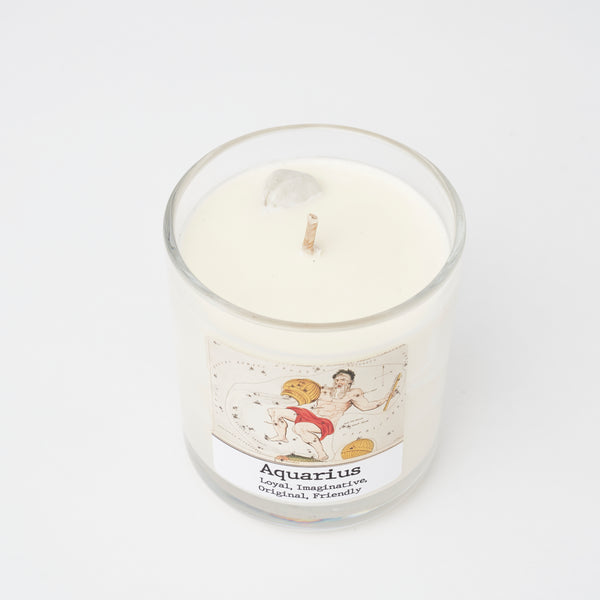 Aquarius Crystal Candle