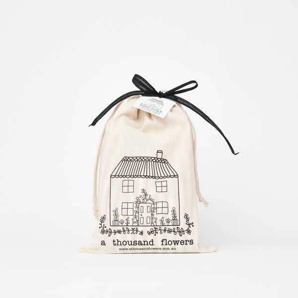 Black Stripe Cotton Heat Bag