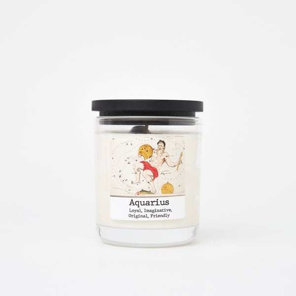 Aquarius Crystal Candle