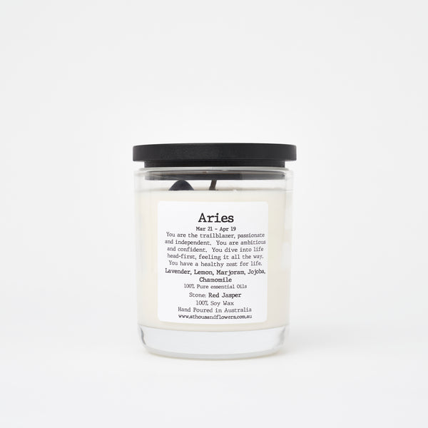 Aries Crystal Candle