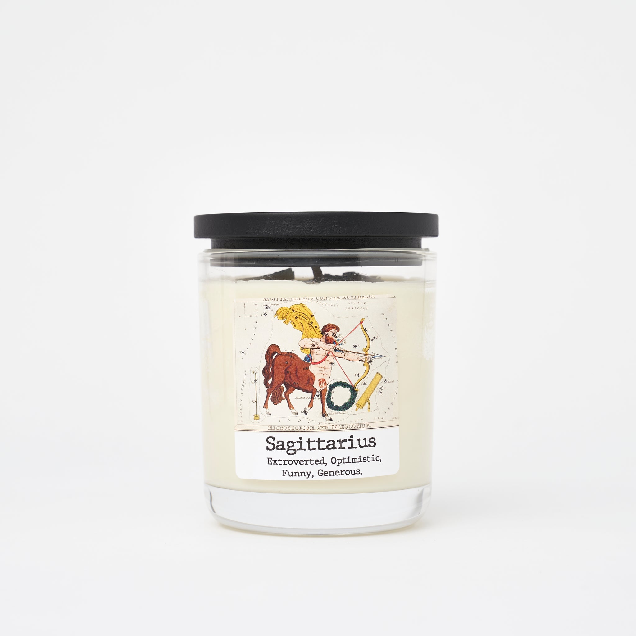 Sagittarius Crystal Candle
