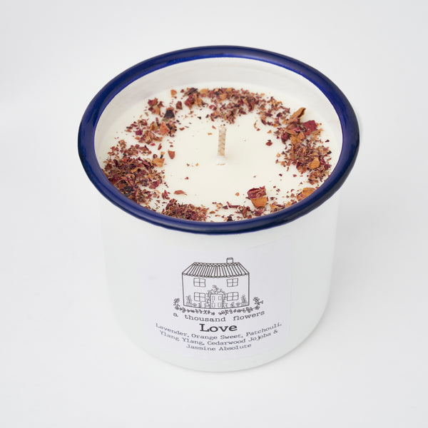 Love Enamel Mug Candle