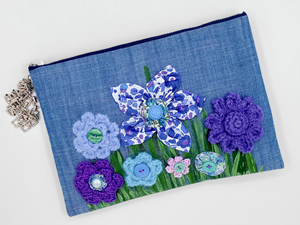 Willow Denim Clutch Bag
